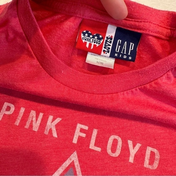 EU GAP Pink Floyd Girl’s Pink Graphic Baseball Tee - Picture 5 of 7